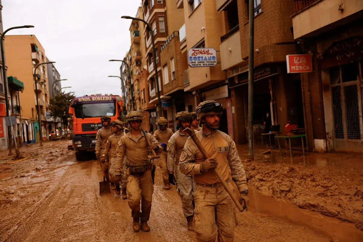 Spanish floods: Massive military aid arrives as death toll rises in Valencia