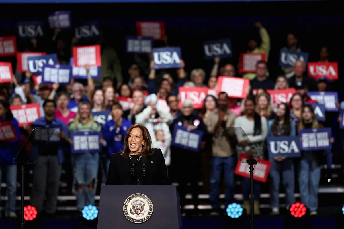 Late-night Philadelphia rally wraps up Harris's whirlwind campaign journey