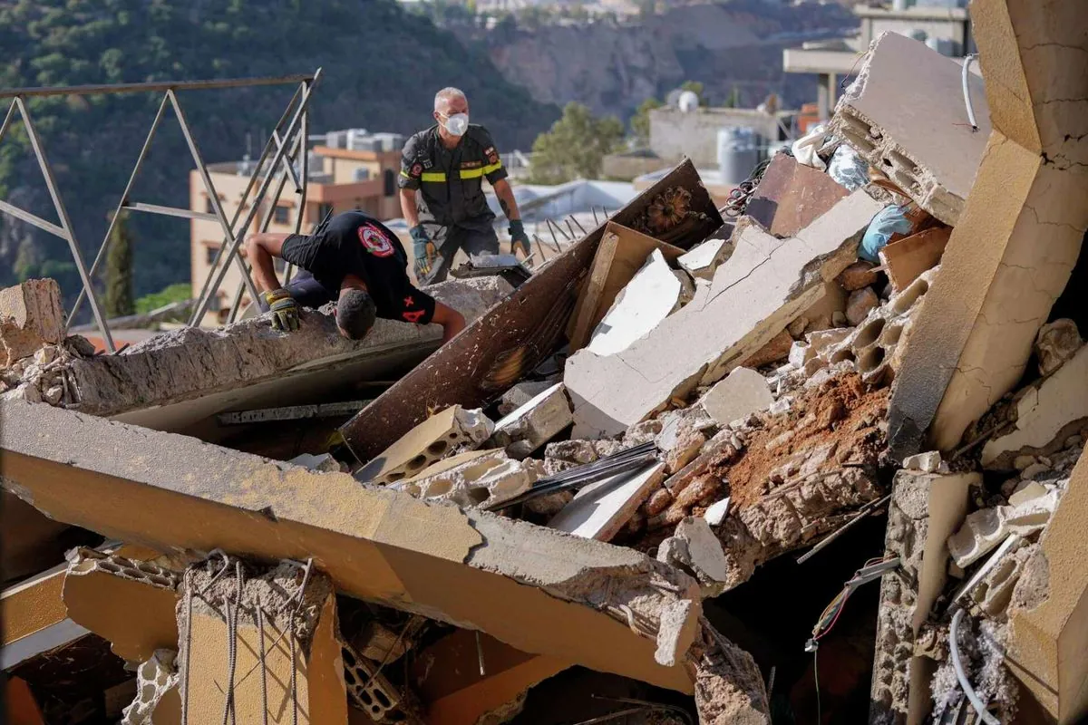 Night strike on Lebanon apartment block leaves dozens dead in Barja town