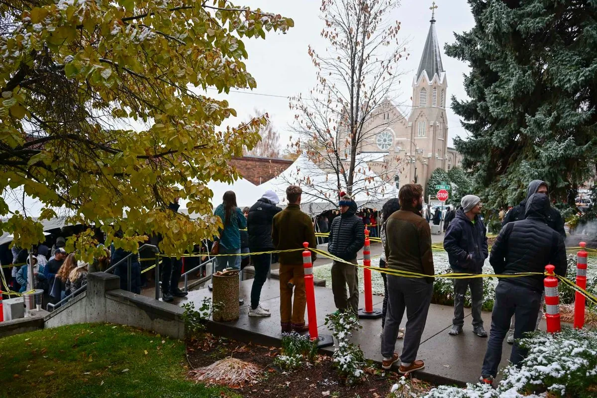 Montana students turn freezing election line into unexpected street party