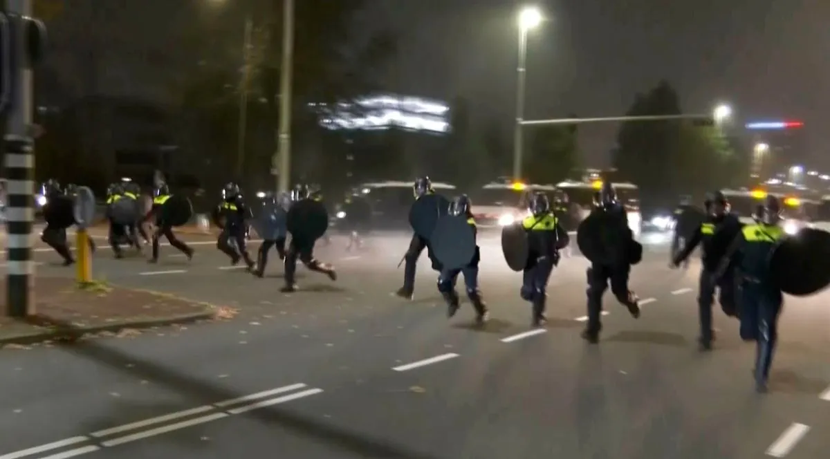 Night of chaos in Amsterdam: Soccer match leads to unexpected street violence