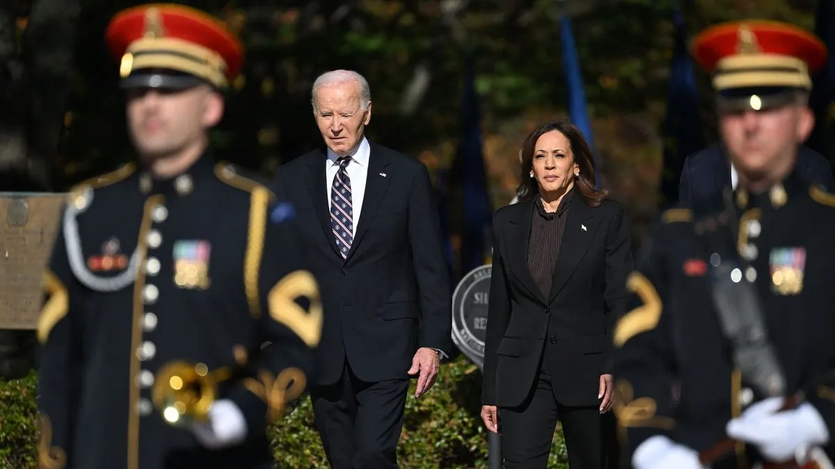 Last time: What Biden did at Arlington on Veterans Day with Harris