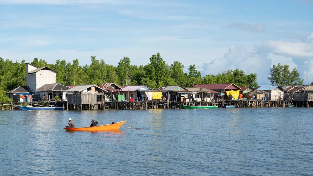 Ancient tradition keeps Indonesian floating village alive near mangroves