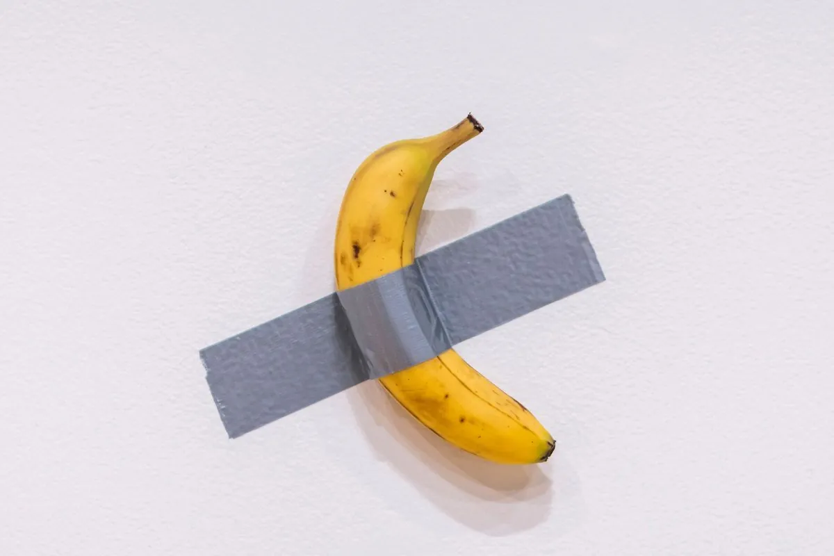 Duct-taped banana artwork brings millions at Sotheby's unusual auction