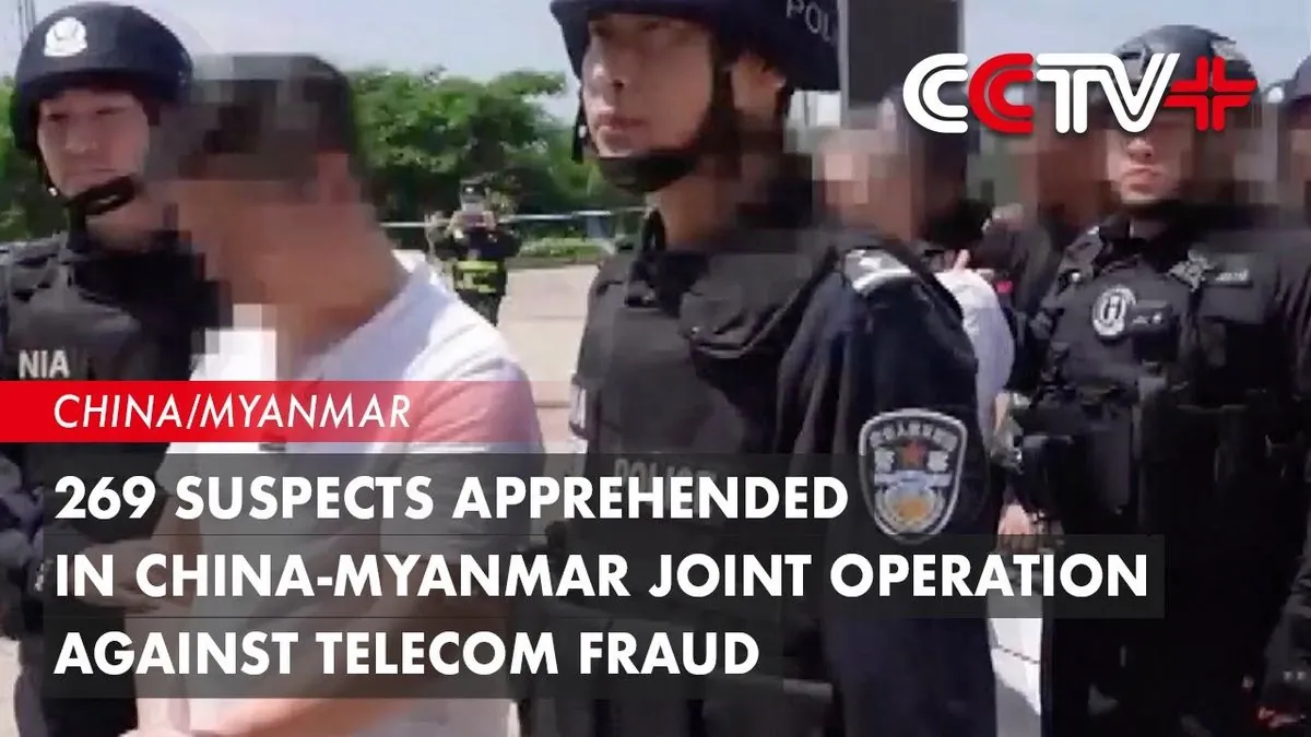 Chinese police bust massive phone scam ring hiding in Myanmar's north