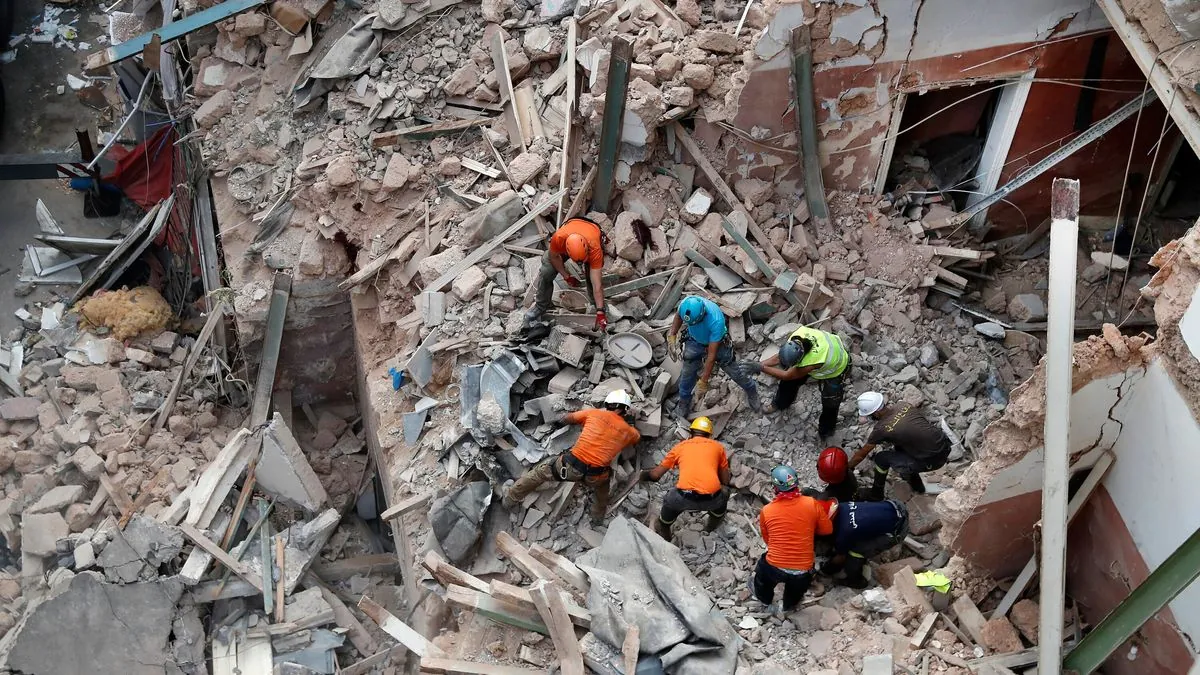 Deadly night-time strikes leave huge crater in Beirut neighborhood