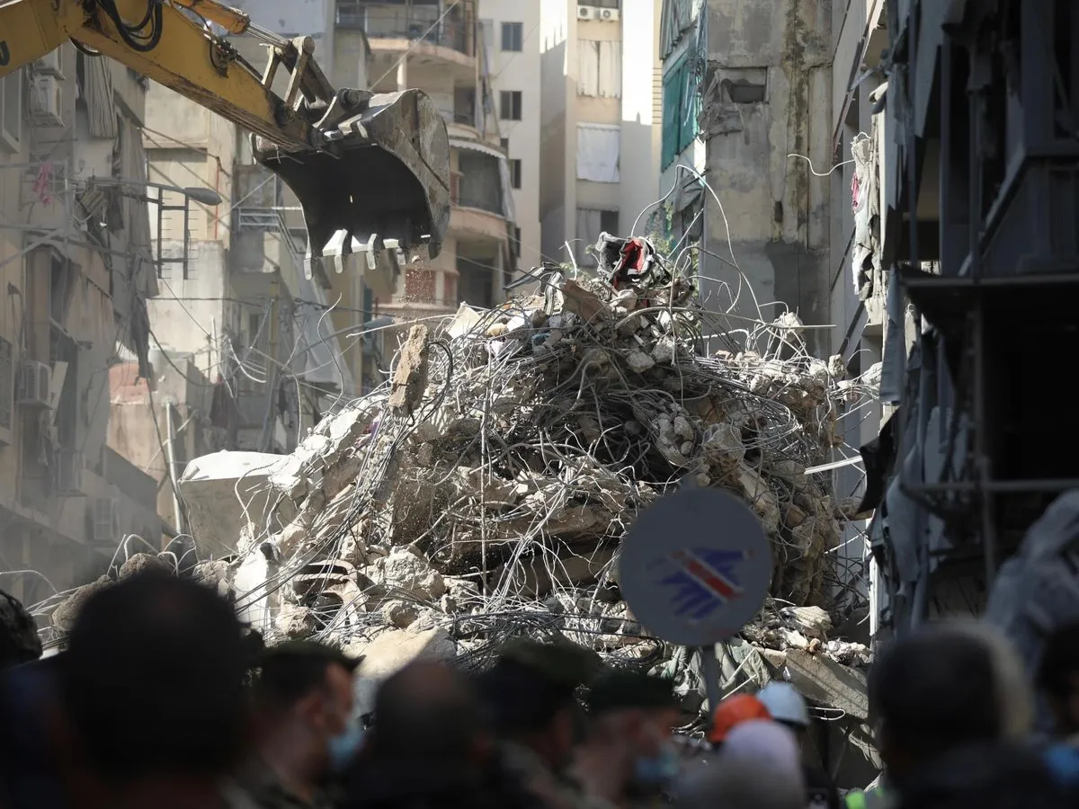 Lebanese neighborhood search continues as death toll rises in recent Beirut strike