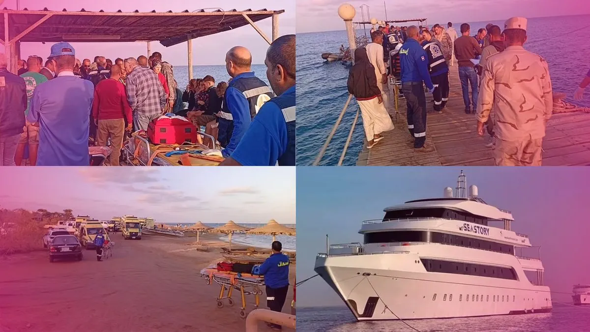 Tourist boat disaster in Red Sea leaves authorities searching for missing people