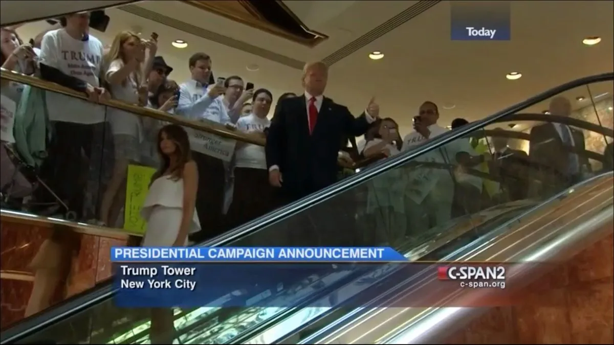 From reality TV star to political icon: The story behind Trump's famous elevator ride