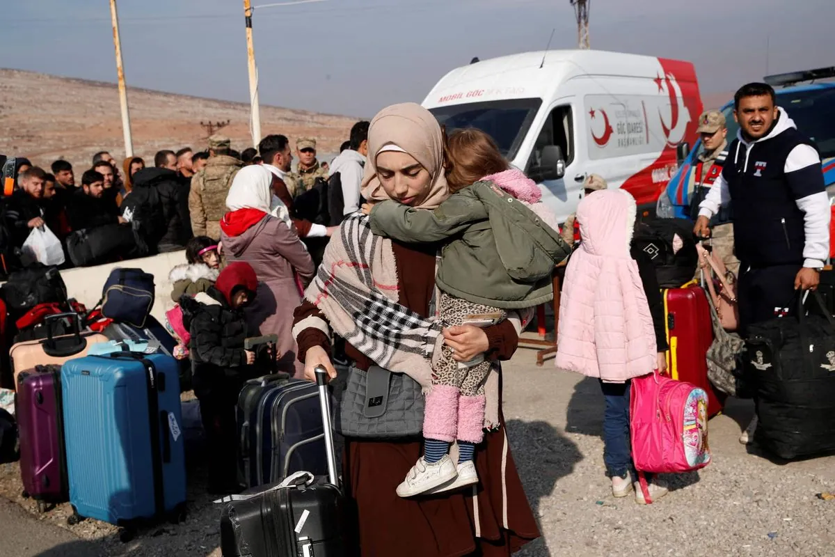 Father-daughter duo leaves Turkey as Syria enters new chapter