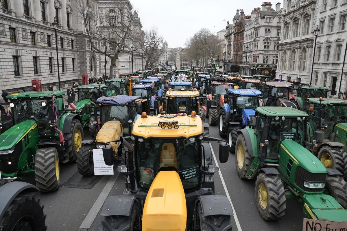 British farmers bring tractors to London streets over new tax rules